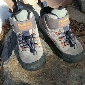 Children's Size 10 Patagonia Hiking Boots - grey and blue